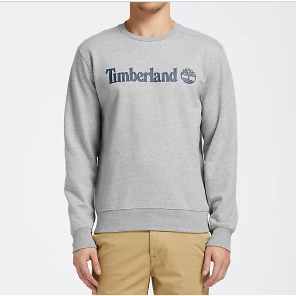 Timberland Men's Crew Neck Logo Sweatshirt